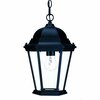 Homeroots 14 x 9.5 x 9.5 in. Richmond 1-Light Matte Black Hanging Light 398003